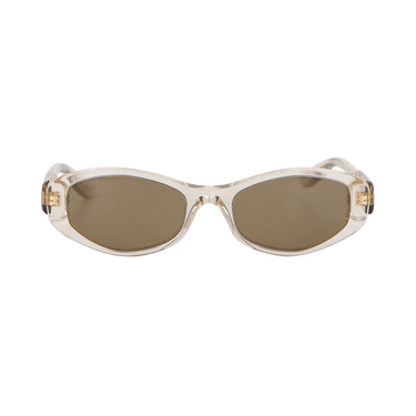 Balenciaga Nova Oval Sunglasses — Tan