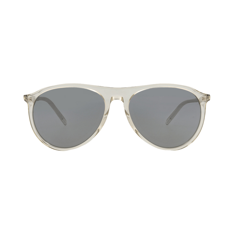 Saint Laurent Aviator-Frame Recycled Acetate Sunglasses — Tan