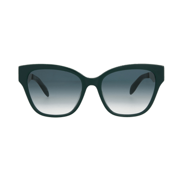 Alexander McQueen Cat Eye-Frame Acetate Sunglasses — Green