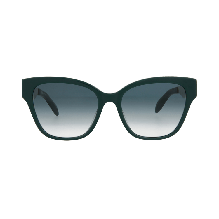Alexander McQueen Cat Eye-Frame Acetate Sunglasses — Green
