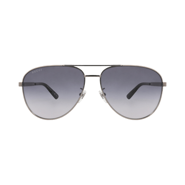 Gucci Aviator-Frame Metal Sunglasses — Silver