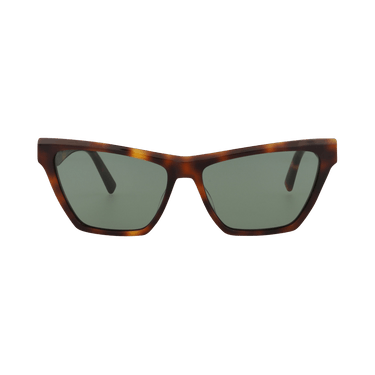 Saint Laurent Cat Eye-Frame Acetate Sunglasses — Brown