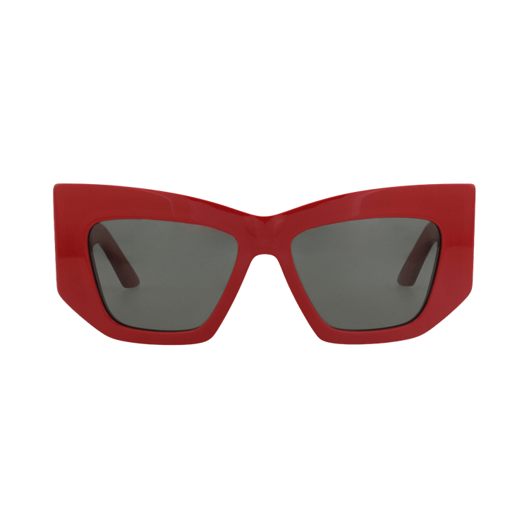 Alexander McQueen Cat Eye-Frame Recycled Acetate Sunglasses — Red