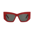 Alexander McQueen Cat Eye-Frame Recycled Acetate Sunglasses — Red