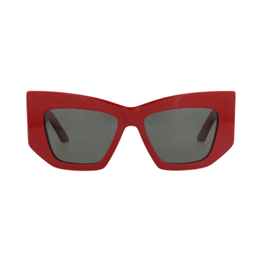 Alexander McQueen Cat Eye-Frame Recycled Acetate Sunglasses — Red