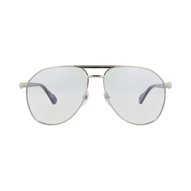 Gucci Aviator-Frame Metal Sunglasses — Silver