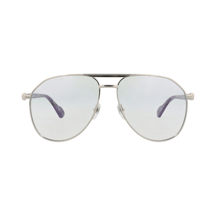 Gucci Aviator-Frame Metal Sunglasses — Silver