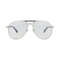 Gucci Aviator-Frame Metal Sunglasses — Silver