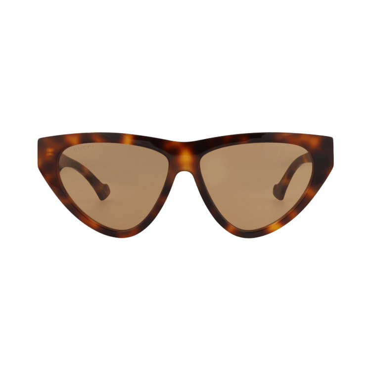 Gucci Cat Eye-Frame Recycled Acetate Sunglasses — Brown