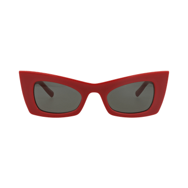 Saint Laurent Cat Eye-Frame Bio Injection Sunglasses — Red