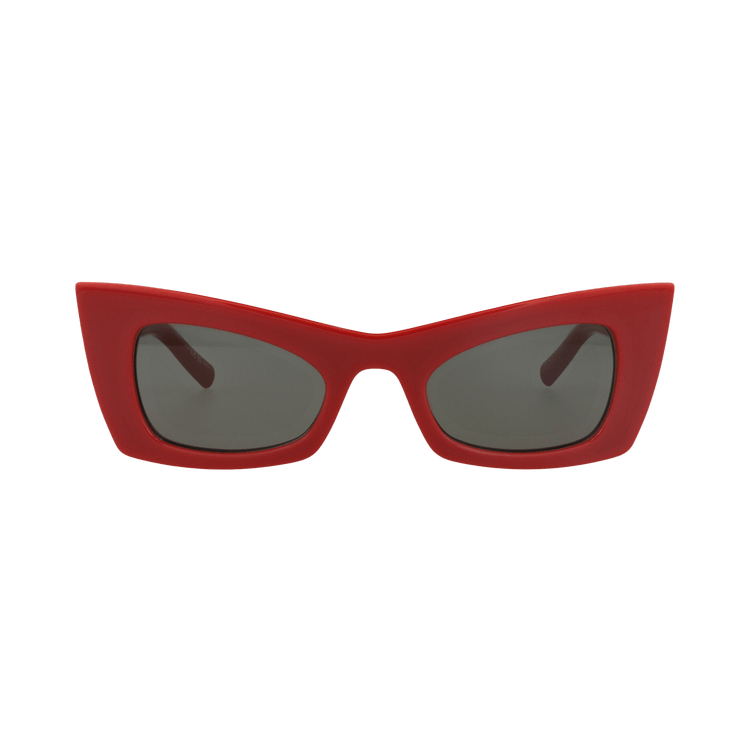 Saint Laurent Cat Eye-Frame Bio Injection Sunglasses — Red