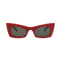Saint Laurent Cat Eye-Frame Bio Injection Sunglasses — Red