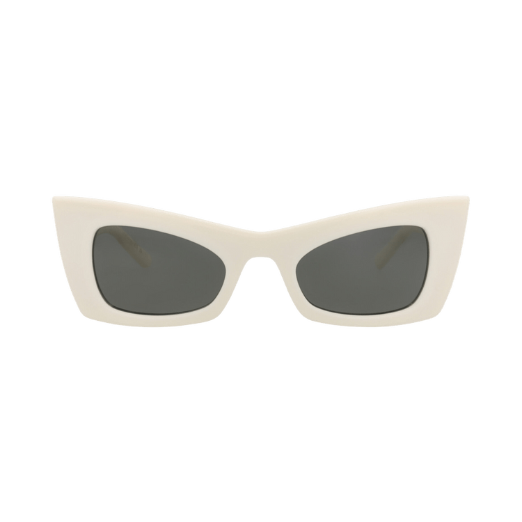 Saint Laurent Cat Eye-Frame Bio Injection Sunglasses — Cream