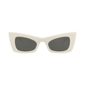Saint Laurent Cat Eye-Frame Bio Injection Sunglasses — Cream