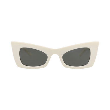 Saint Laurent Cat Eye-Frame Bio Injection Sunglasses — Cream