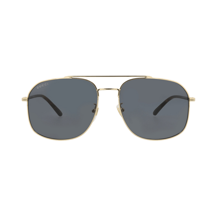 Gucci Aviator-Frame Metal Sunglasses — Gold