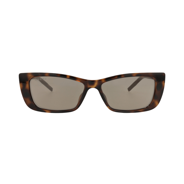 Gucci Cat Eye-Frame Injection Sunglasses — Brown