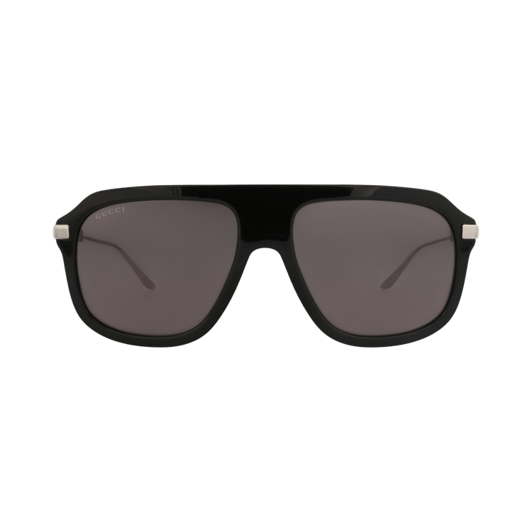 Gucci Aviator-Frame Recycled Acetate Sunglasses — Black