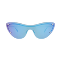 Alexander McQueen Cat Eye-Frame Metal Sunglasses — Silver