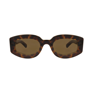 Gucci Cat Eye-Frame Injection Sunglasses — Brown