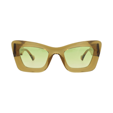 Gucci Cat Eye-Frame Injection Sunglasses — Brown
