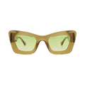 Gucci Cat Eye-Frame Injection Sunglasses — Brown