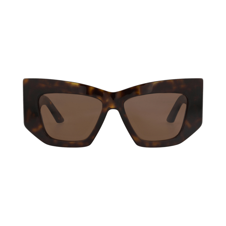 Alexander McQueen Cat Eye-Frame Recycled Acetate Sunglasses — Brown