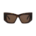 Alexander McQueen Cat Eye-Frame Recycled Acetate Sunglasses — Brown