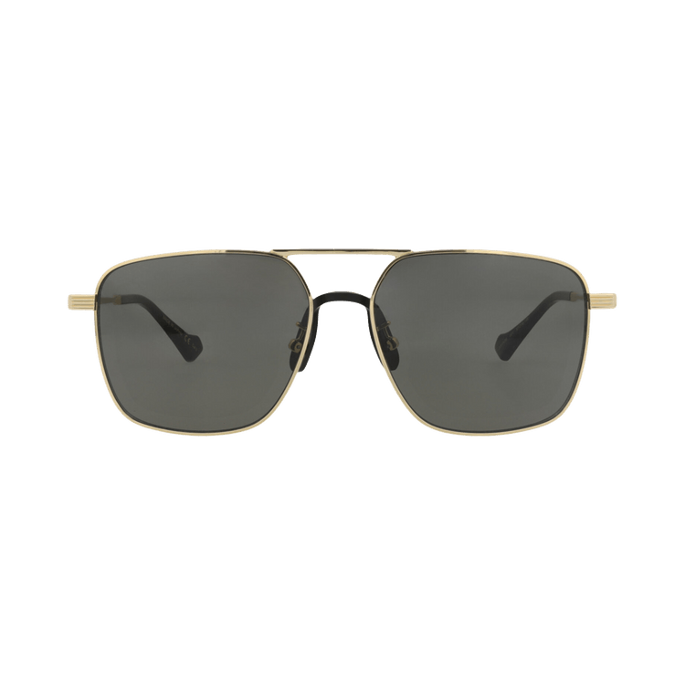 Gucci Aviator-Style Metal Sunglasses — Gold