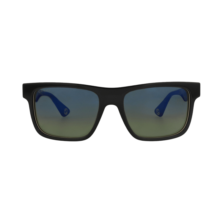 Gucci Square-Frame Recycled Acetate Sunglasses — Black