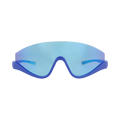 Gucci Shield-Frame Injection Sunglasses — Blue