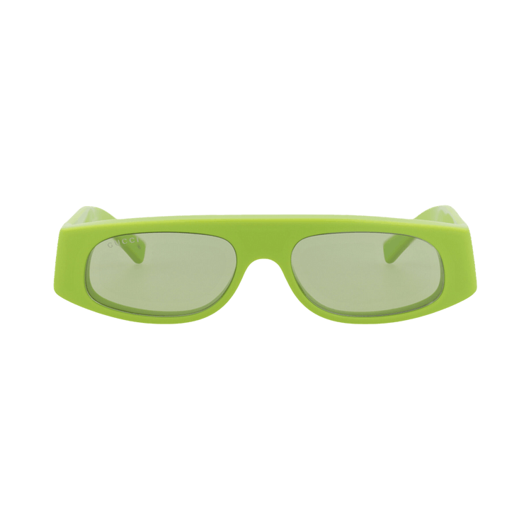 Gucci Square-Frame Recycled Acetate Sunglasses — Green