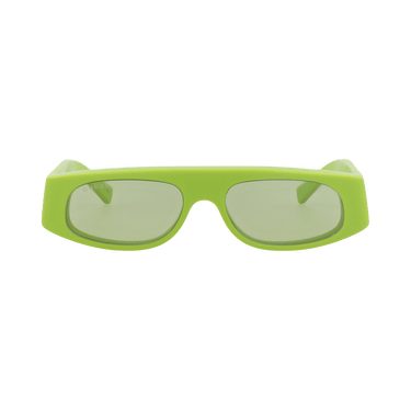 Gucci Square-Frame Recycled Acetate Sunglasses — Green