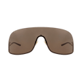 Gucci Shield-Frame Metal Sunglasses — Gold