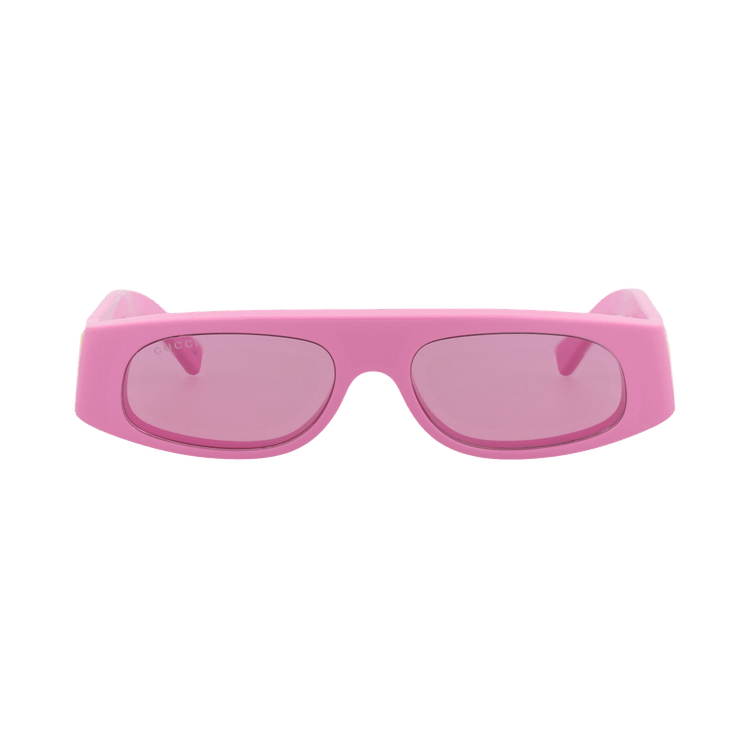 Gucci Square-Frame Recycled Acetate Sunglasses — Pink