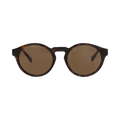 Chloé Round-Frame Recycled Acetate Sunglasses — Brown