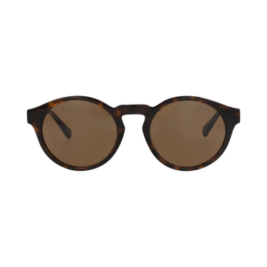Chloé Round-Frame Recycled Acetate Sunglasses — Brown