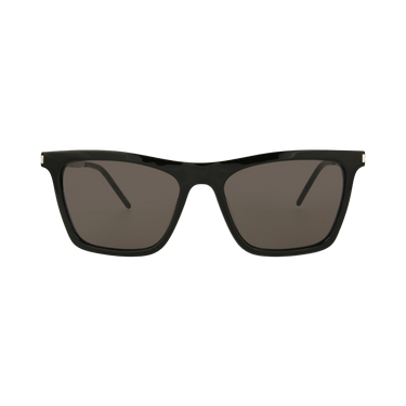 Saint Laurent Square-Frame Acetate Sunglasses — Black