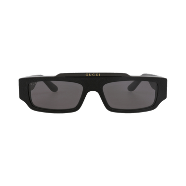 Gucci Square-Frame Recycled Acetate Sunglasses — Black