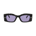 Alexander McQueen Square-Frame Recycled Acetate Sunglasses — Brown
