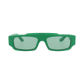 Gucci Square-Frame Recycled Acetate Sunglasses — Green