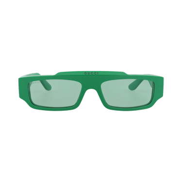 Gucci Square-Frame Recycled Acetate Sunglasses — Green
