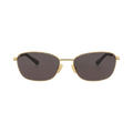 Bottega Veneta Square-Frame Metal Sunglasses — Gold
