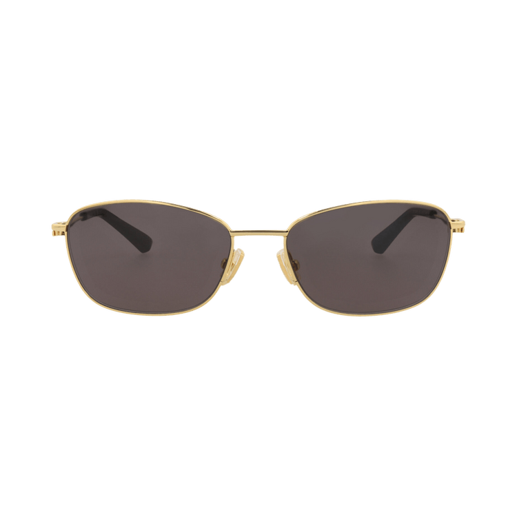 Bottega Veneta Square-Frame Metal Sunglasses — Gold