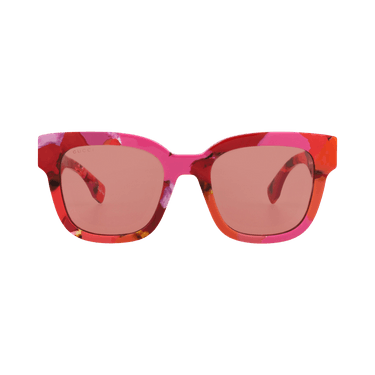 Gucci Square-Frame Recycled Acetate Sunglasses — Red