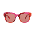 Gucci Square-Frame Recycled Acetate Sunglasses — Red
