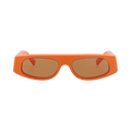 Gucci Square-Frame Recycled Acetate Sunglasses — Orange