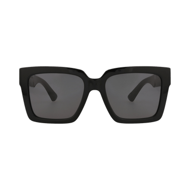 Bottega Veneta Square-Frame Recycled Acetate Sunglasses — Black