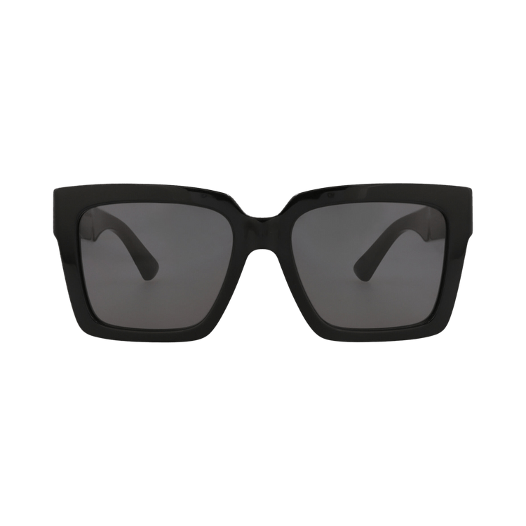 Bottega Veneta Square-Frame Recycled Acetate Sunglasses — Black
