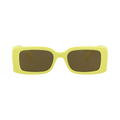 Gucci Square-Frame Injection Sunglasses — Yellow